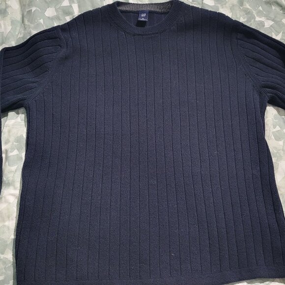 $5 GAP Blue Ribbed Sweater - Picture 1 of 2